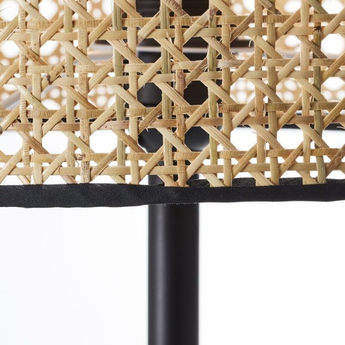 Rustykalna lampa stojąca brązowa, Emmelie, z przełącznik
