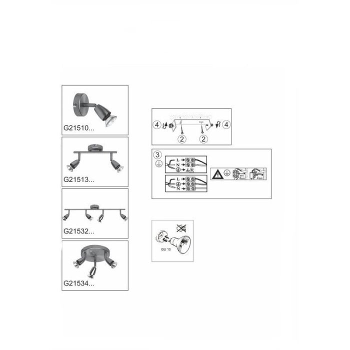 Metalowa lampa sufitowa chromowana, Keysha, 3W, 3000K LED
