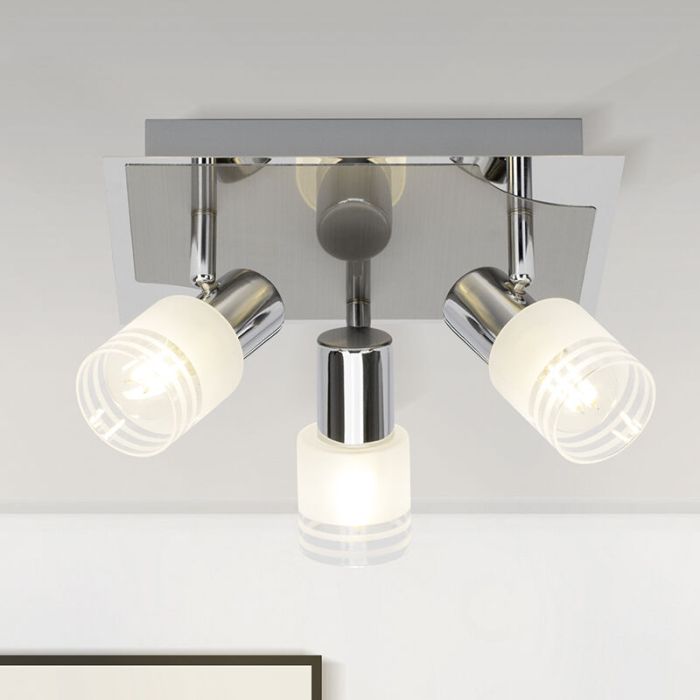 Metalowy spot sufitowy chromowany, Blake, 28W, 2700K LED