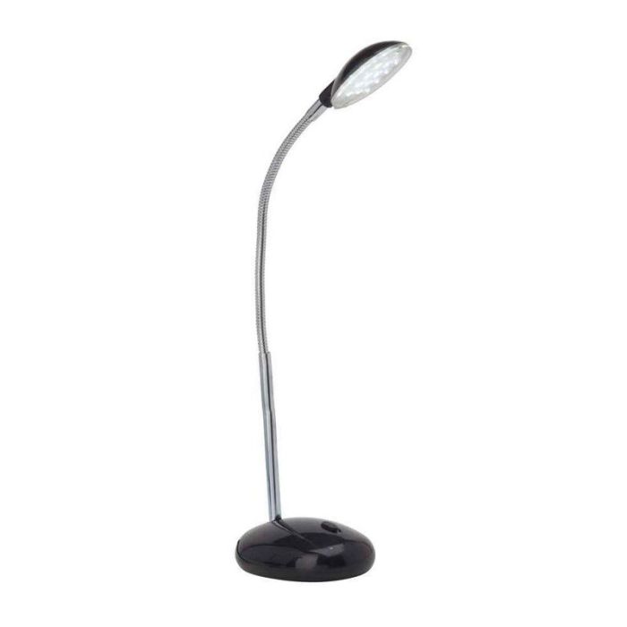 Plastikowa lampa biurkowa czarna, Marenthe, 2W, 6000K LED, z przełącznik