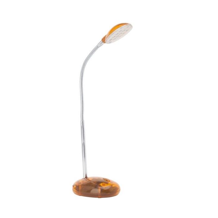 Plastikowa lampa biurkowa pomarańczowa, Marenthe, 2W, 6000K LED, z przełącznik