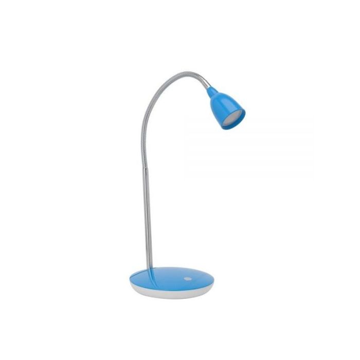 Plastikowa lampa biurkowa niebieska, Kit, 3W, 3000K LED, z przełącznik