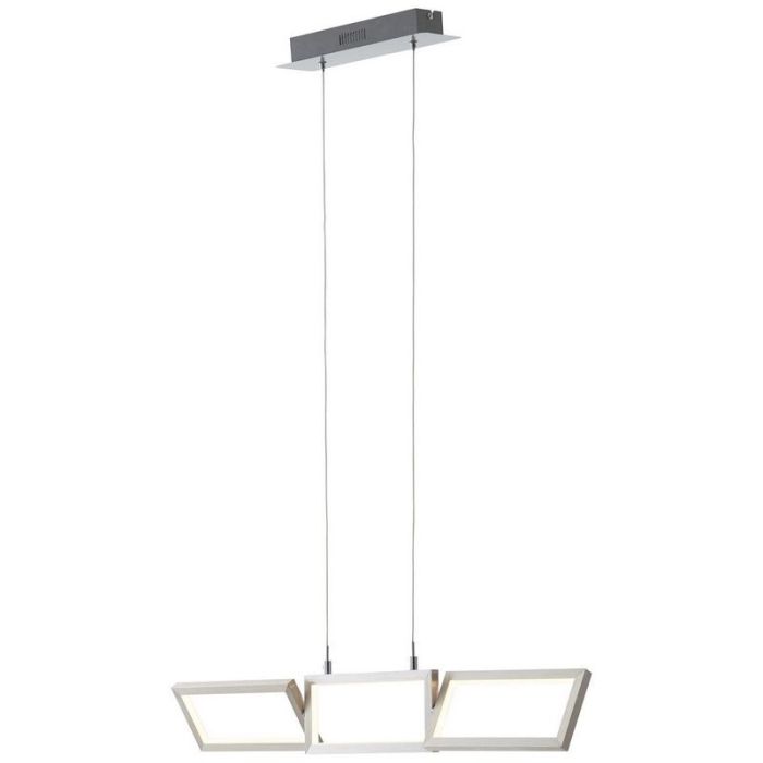 Nowoczesna lampa wisząca srebrna, Sara, 30W, 3000K LED
