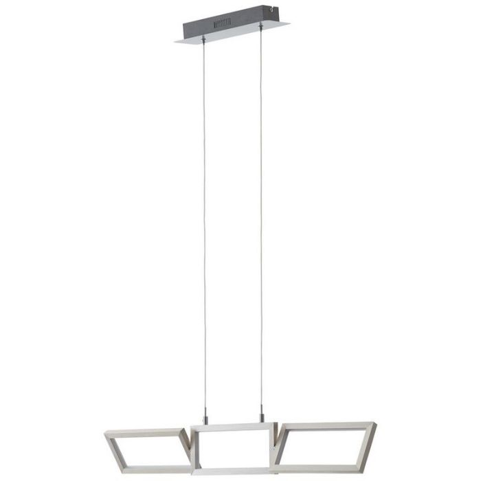 Nowoczesna lampa wisząca srebrna, Sara, 30W, 3000K LED