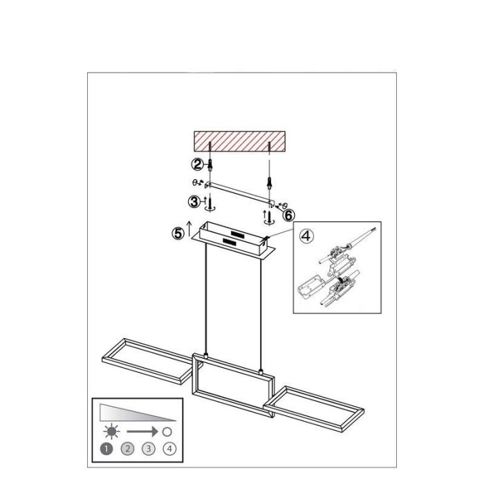 Nowoczesna lampa wisząca srebrna, Sara, 30W, 3000K LED