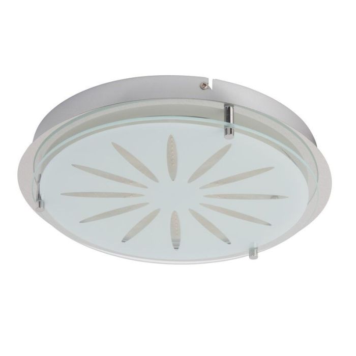 Szklany kinkiet chromowany, Danae, 15W, 3000K LED
