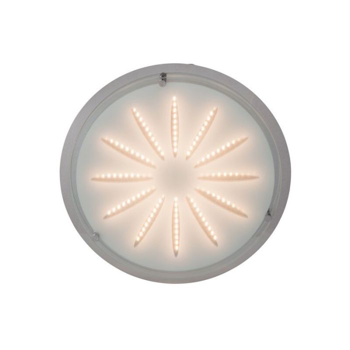 Szklany kinkiet chromowany, Danae, 15W, 3000K LED