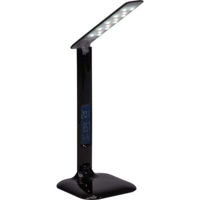 Nowoczesna lampa biurkowa czarna, Naila, 5W, regulowana ciepła do zimnej bieli LED, z dotykowy ściemniacz