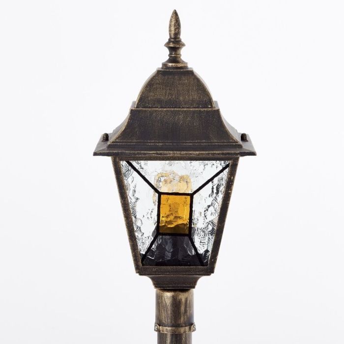 Klasyczna lampa zewnętrzna rdzawa, Levinus, IP44