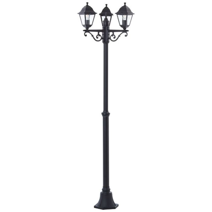 Klasyczna lampa zewnętrzna czarna, Kalle, IP44