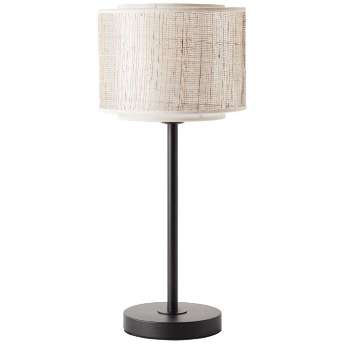 Rustykalna lampa stołowa beżowa, Gerbert, z przełącznik