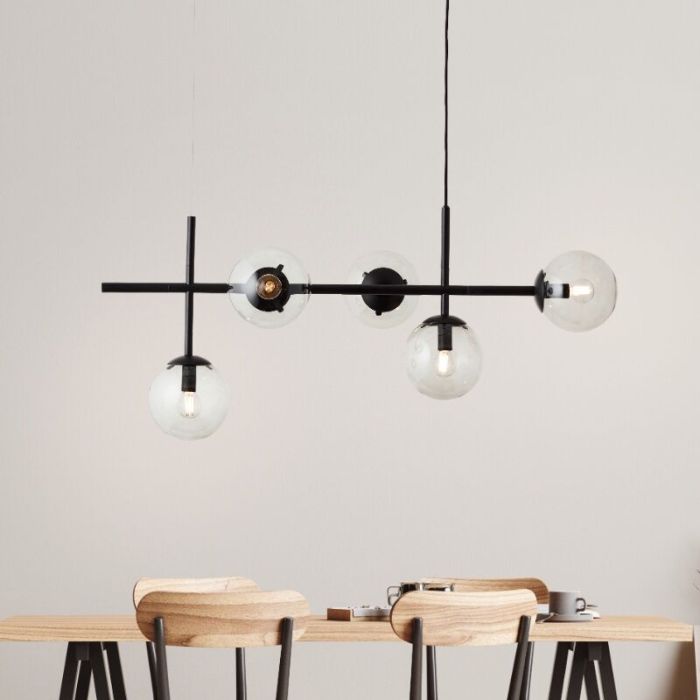 Design lampa wisząca przezroczysta, Rhys