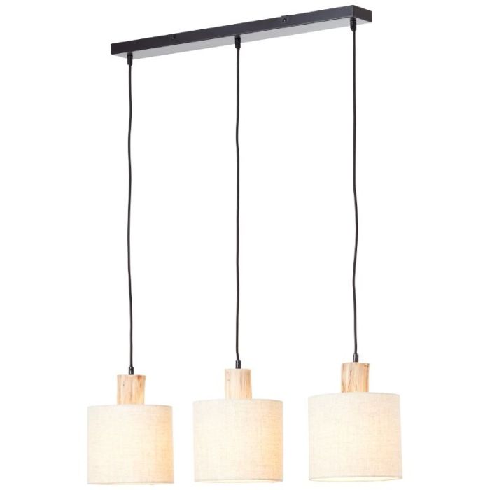 Rustykalna lampa wisząca beżowa, Joroes