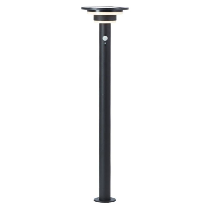 Nowoczesna lampa podłogowa zewnętrzna solarna czarna, Lonneke, 3W, 3000K LED, IP44