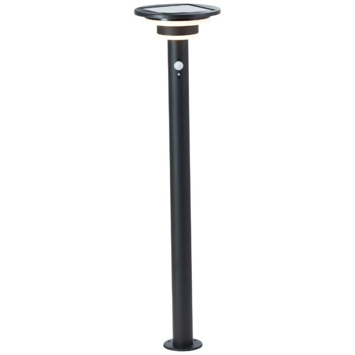 Nowoczesna lampa podłogowa zewnętrzna solarna czarna, Lonneke, 3W, 3000K LED, IP44