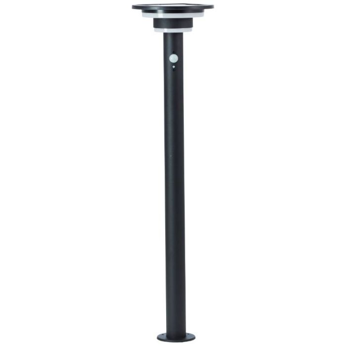 Nowoczesna lampa podłogowa zewnętrzna solarna czarna, Lonneke, 3W, 3000K LED, IP44
