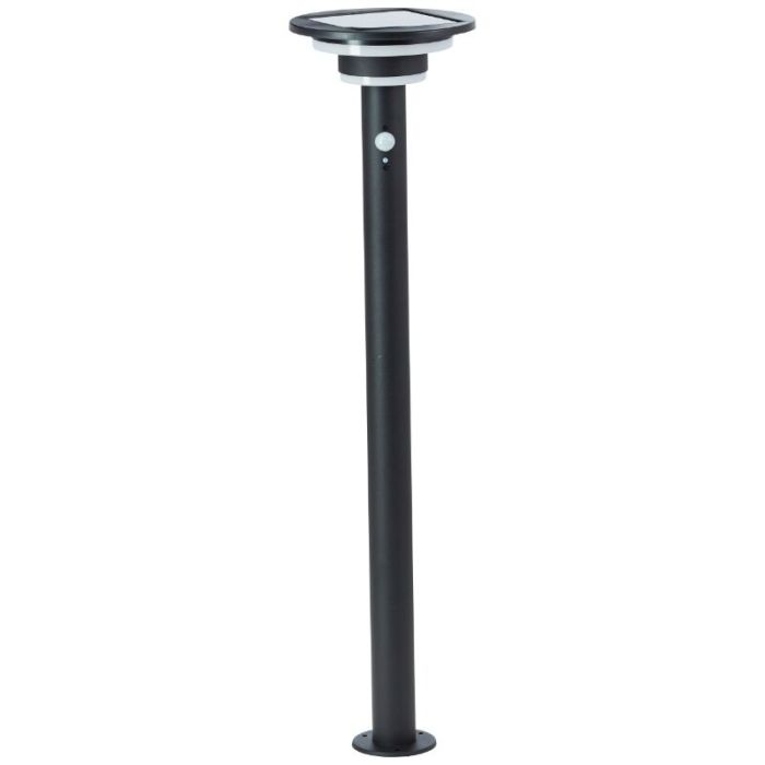 Nowoczesna lampa podłogowa zewnętrzna solarna czarna, Lonneke, 3W, 3000K LED, IP44