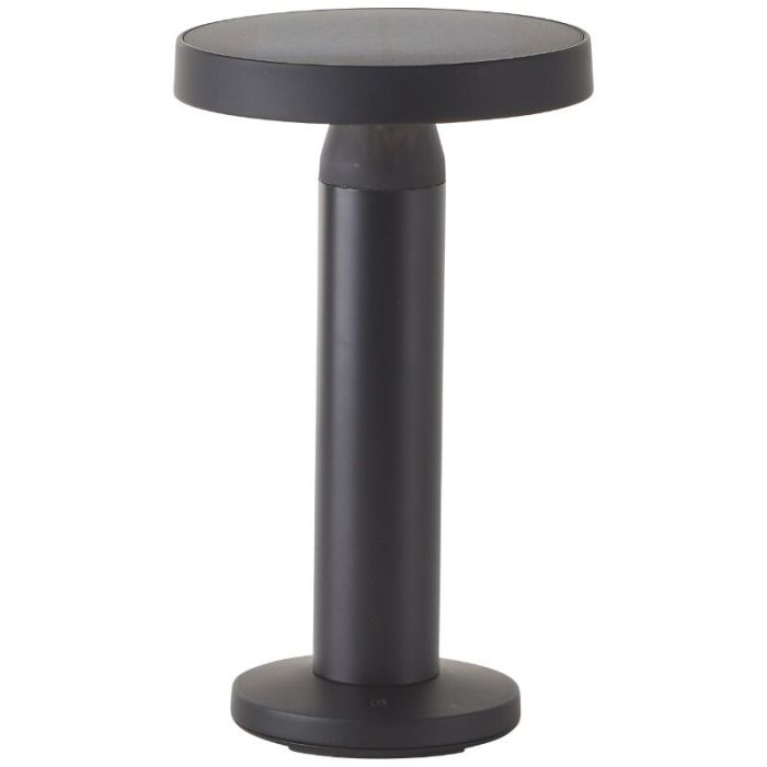 Metalowa lampa stołowa akumulatorowa czarna, Kubilay, 2W, 4000K LED, IP44, z przełącznik