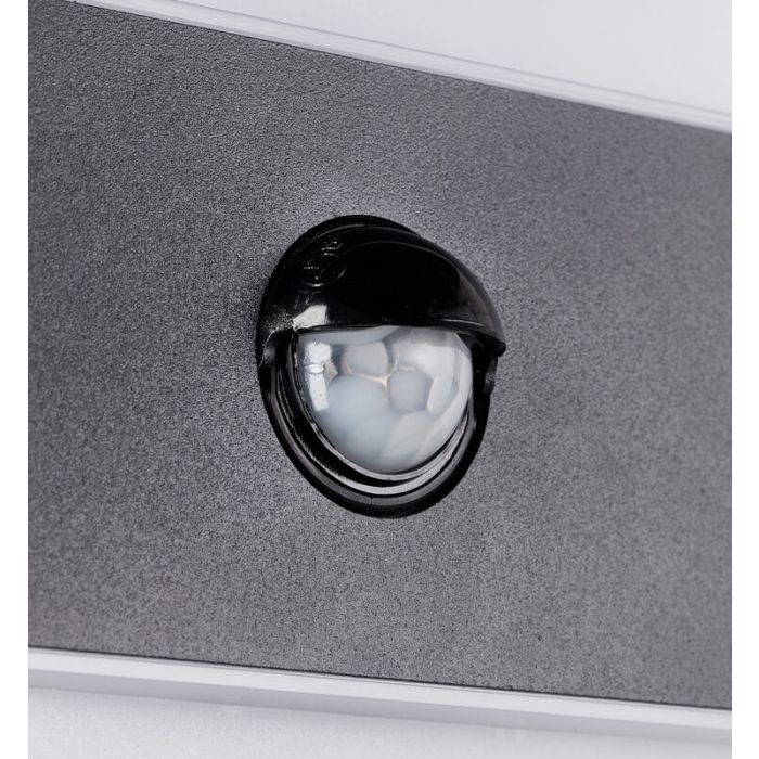 Nowoczesny kinkiet zewnętrzny z czujnikiem ruchu antracytowy, Birol, 7,5W, 4000K LED, IP44