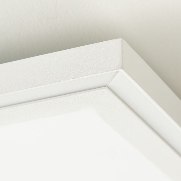 Nowoczesna lampa sufitowa panel LED biała, Ricco, 37W, regulowany kolor LED, z pilot