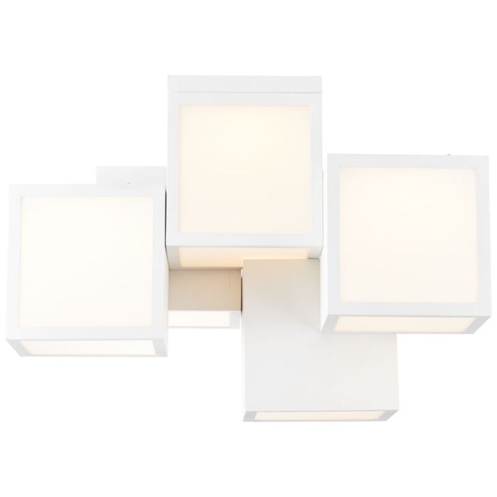 Nowoczesna lampa sufitowa biała, Aysun, 40W, 3000K LED