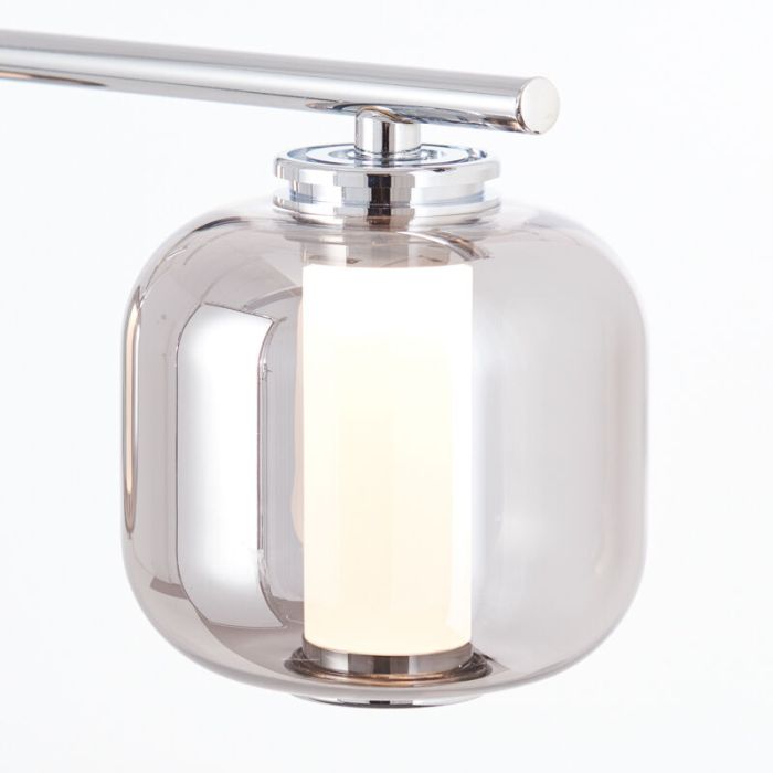Design lampa wisząca chromowana, Emmely, 17W, 3000K LED