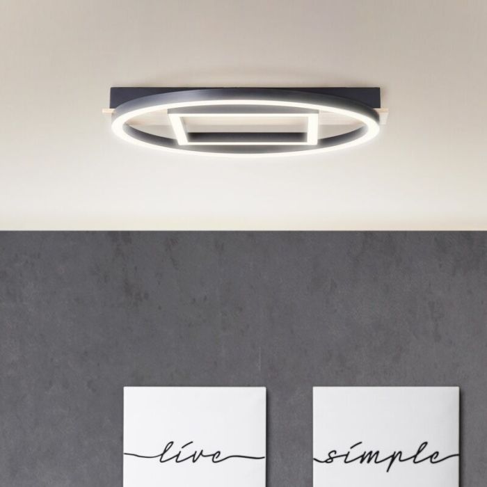 Design plafon sufitowy brązowy, Konrad, 20W, 3000K LED