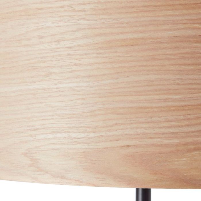 Drewniana lampa stojąca beżowa, Enna, z przełącznik