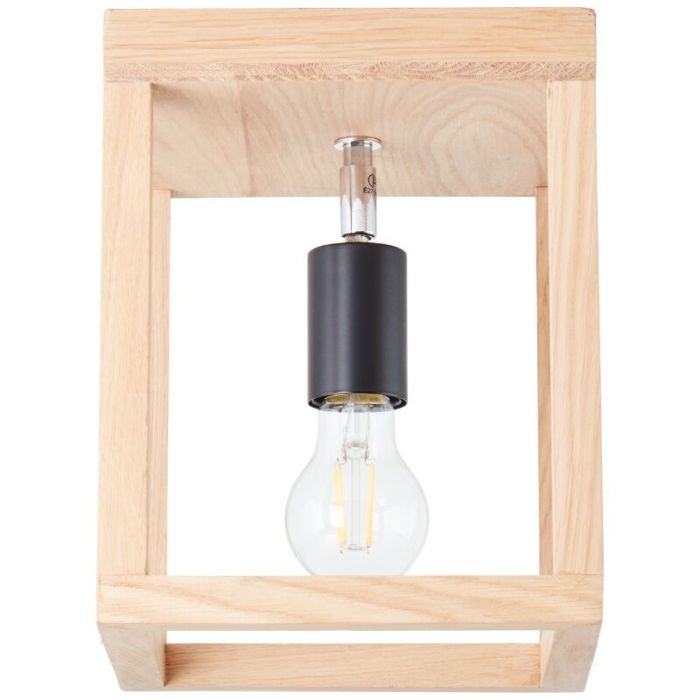 Drewniana lampa sufitowa czarna, Esraa