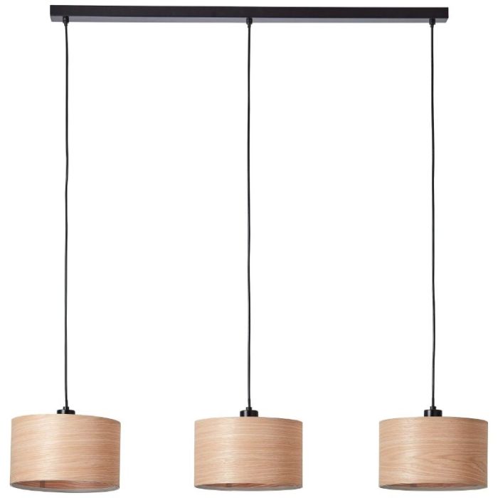 Drewniana lampa wisząca beżowa, Enna