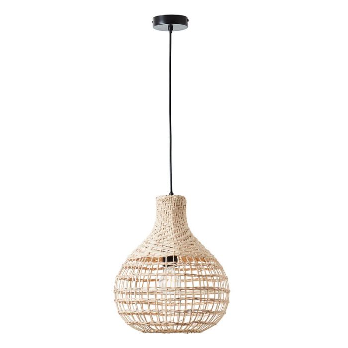 Rattanowa lampa wisząca brązowa, Sian