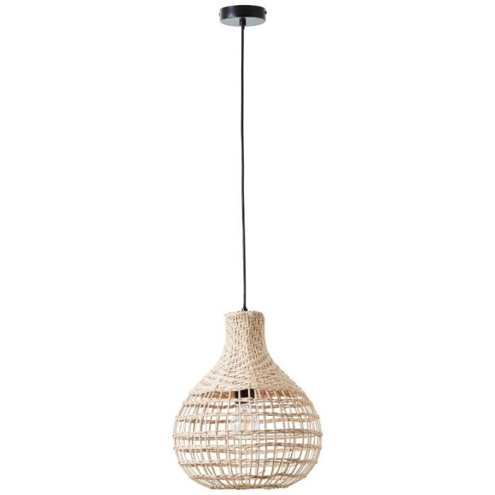 Rattanowa lampa wisząca brązowa, Sian