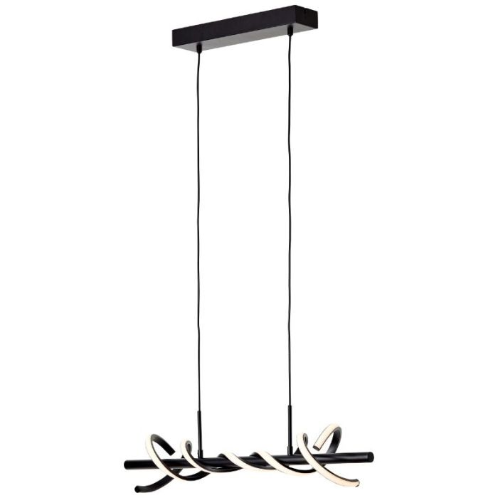 Nowoczesna lampa wisząca czarna, Quang, 16W, 3000K LED
