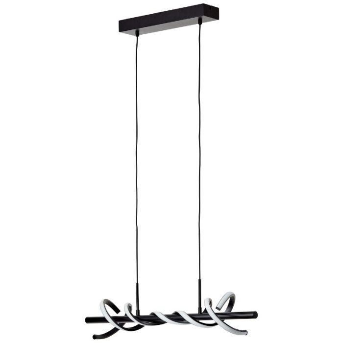 Nowoczesna lampa wisząca czarna, Quang, 16W, 3000K LED