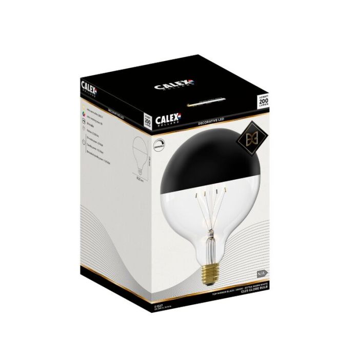 Calex żarówka lustrzana E27 ściemnialna czarny, 4W, 1800K