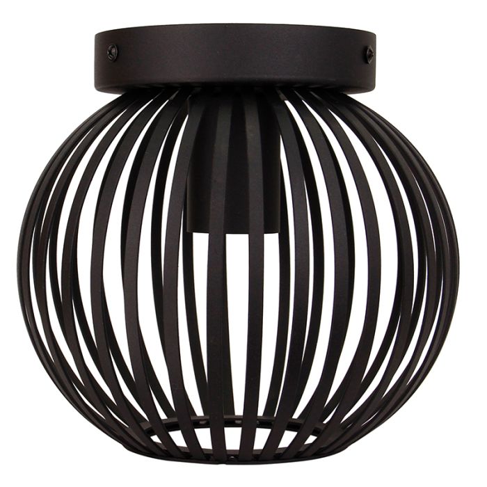 Industrialna lampa sufitowa czarna, Lieve