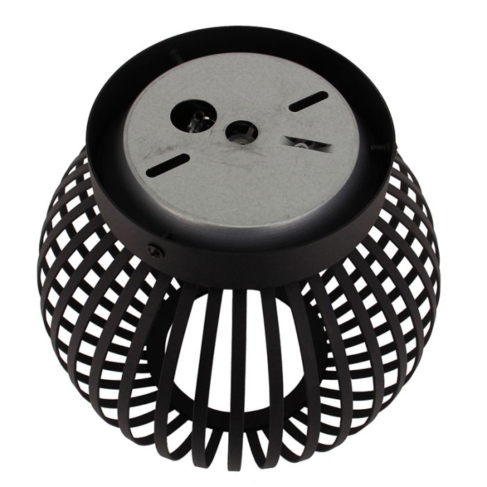 Industrialna lampa sufitowa czarna, Lieve