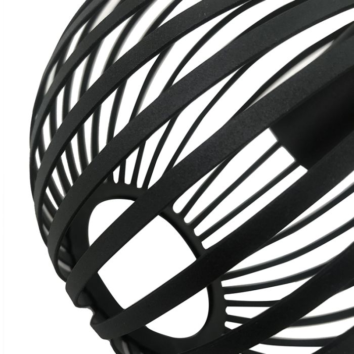 Industrialna lampa sufitowa czarna, Lieve