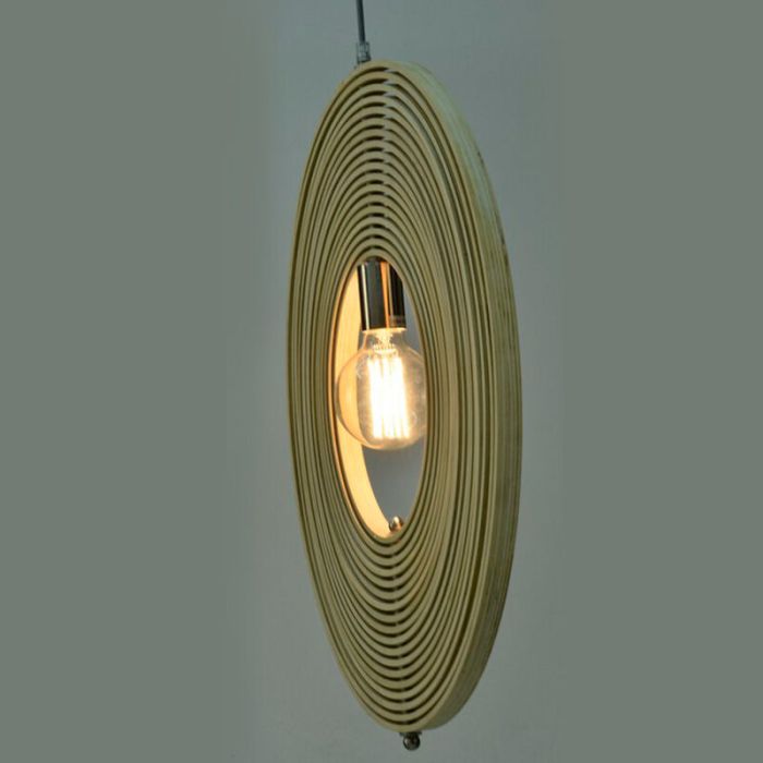 Drewniana lampa wisząca, Chislaine