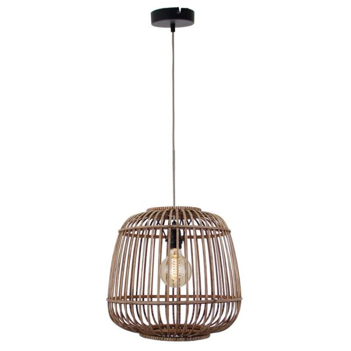 Rustykalna lampa wisząca brązowa, Cherine