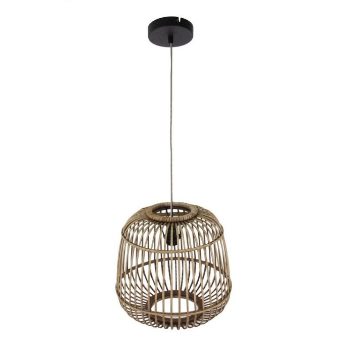Rustykalna lampa wisząca brązowa, Cherine