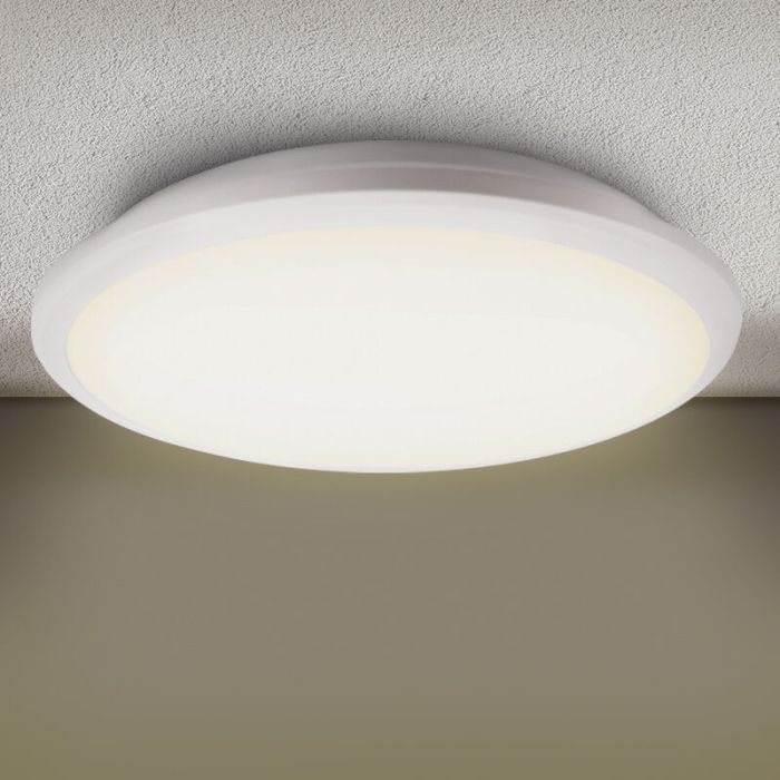 Plastikowy nowoczesny plafon sufitowy czarny, Joachim, 24W, 3000K LED