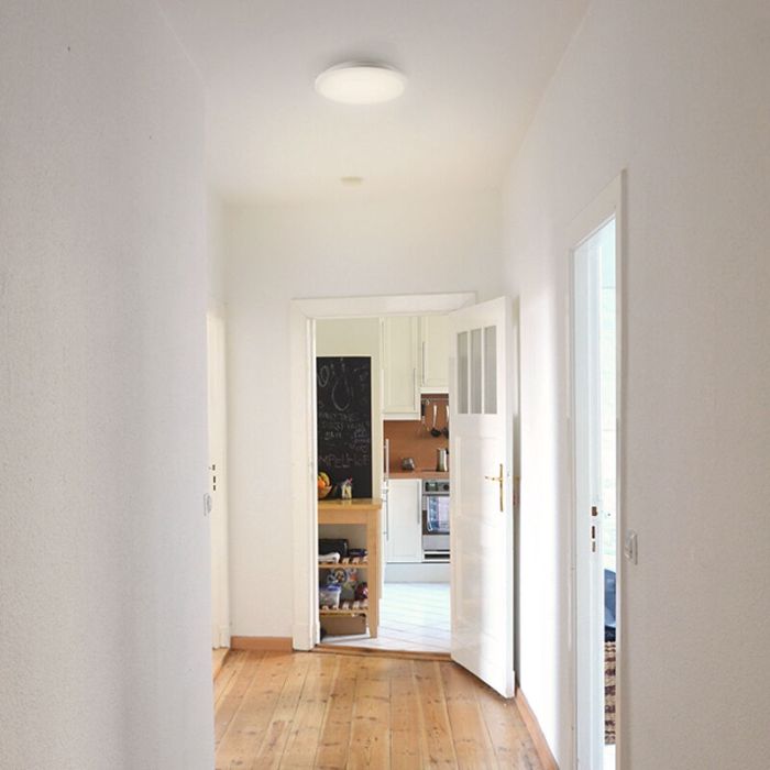 Plastikowy nowoczesny plafon sufitowy czarny, Joachim, 24W, 3000K LED