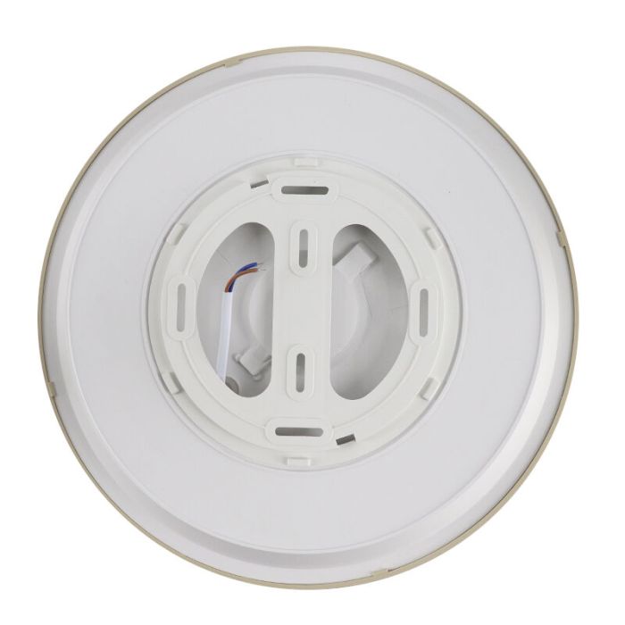 Plastikowy nowoczesny plafon sufitowy srebreny, Joachim, 24W, 3000K LED
