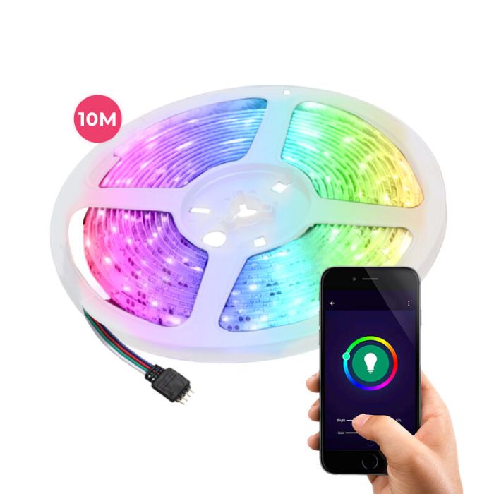 Taśma LED Smart WiFi 10 metrów, 30W, RGB (wszystkie kolory)