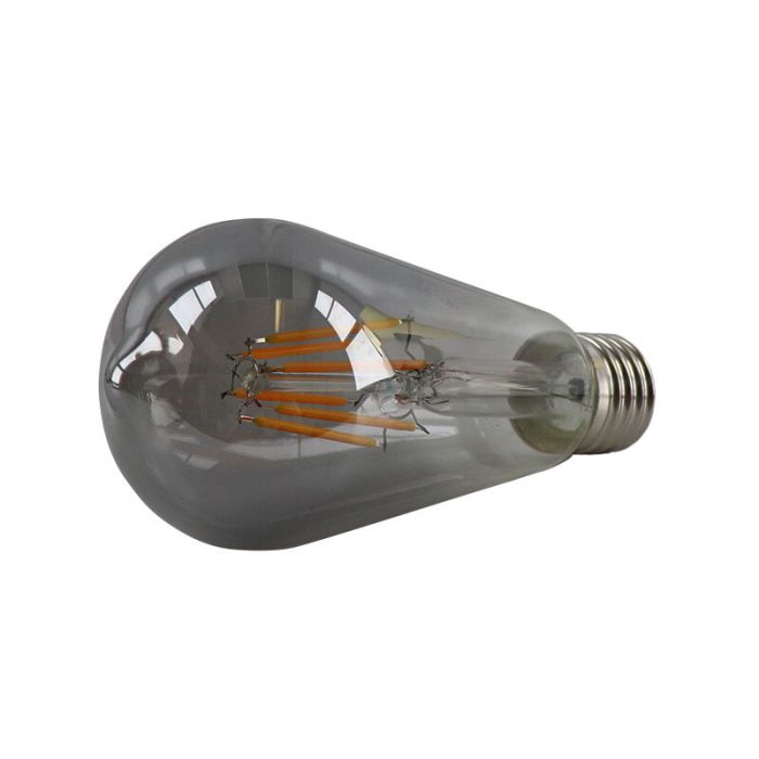 Ściemniana żarówka LED Olucia E27 Edison, ST58, 5w, przydymione szkło, 2200k
