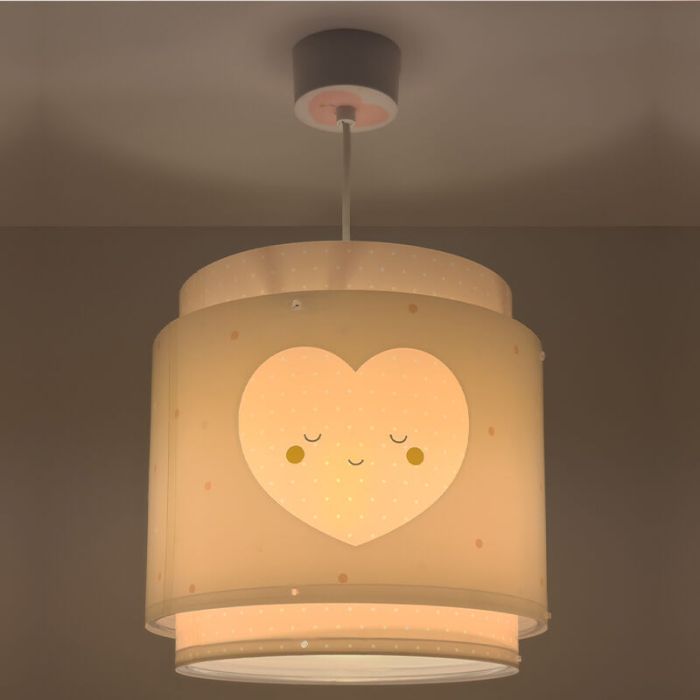 Różowa lampa wisząca dla dzieci plastikowa, Dreams