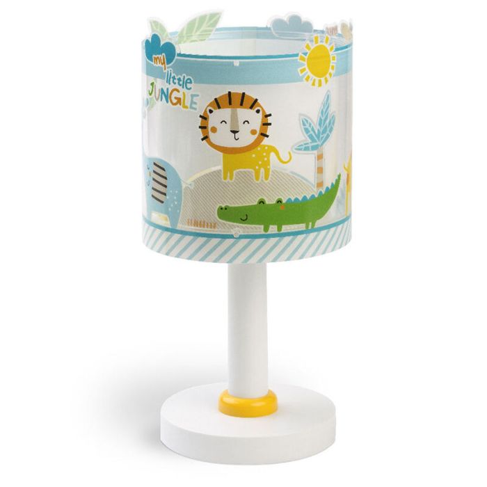 Wielokolorowa lampa stołowa dla dzieci plastikowa, Jungle, z przełącznik