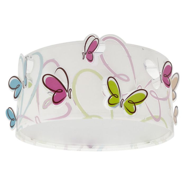 Wielokolorowa lampa sufitowa dla dzieci plastikowa, Butterfly