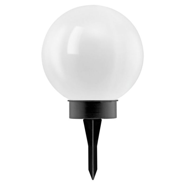 Plastikowa lampa dogruntowa czarna, Zora, 0,5W, 3000K LED, IP44, z przełącznik